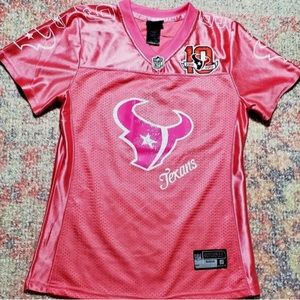 Reebok JJ Watt #99 Houston Texans Women Pink Jersey